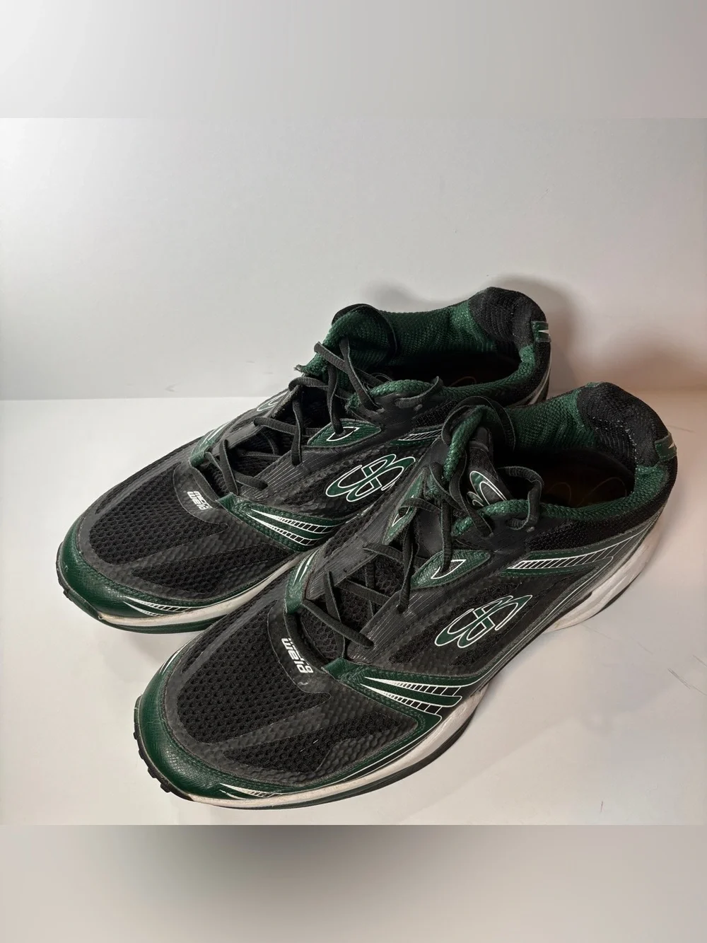 Boombah Men's Turf Athletic Shoes Black Green White Size 14